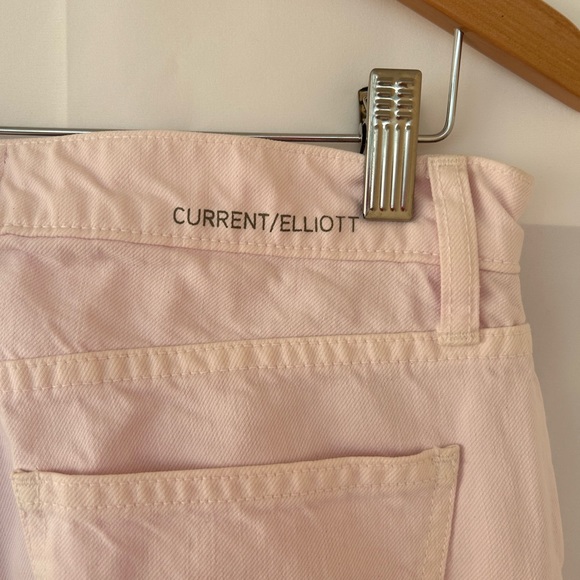 Current/Elliott The Wray Wide Leg Jeans Pink NWOT - Picture 8 of 11